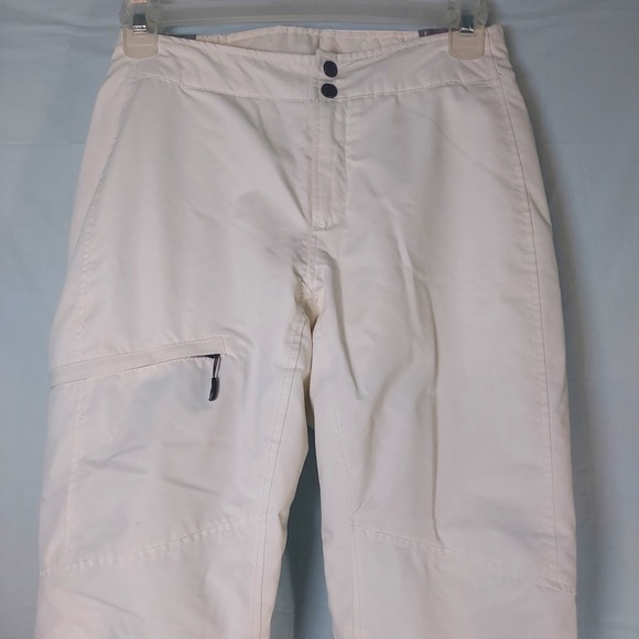 Columbia Bugaboo Omni-Tech Waterproof Breathable White Snow Ski Pants Sz S - Picture 1 of 7